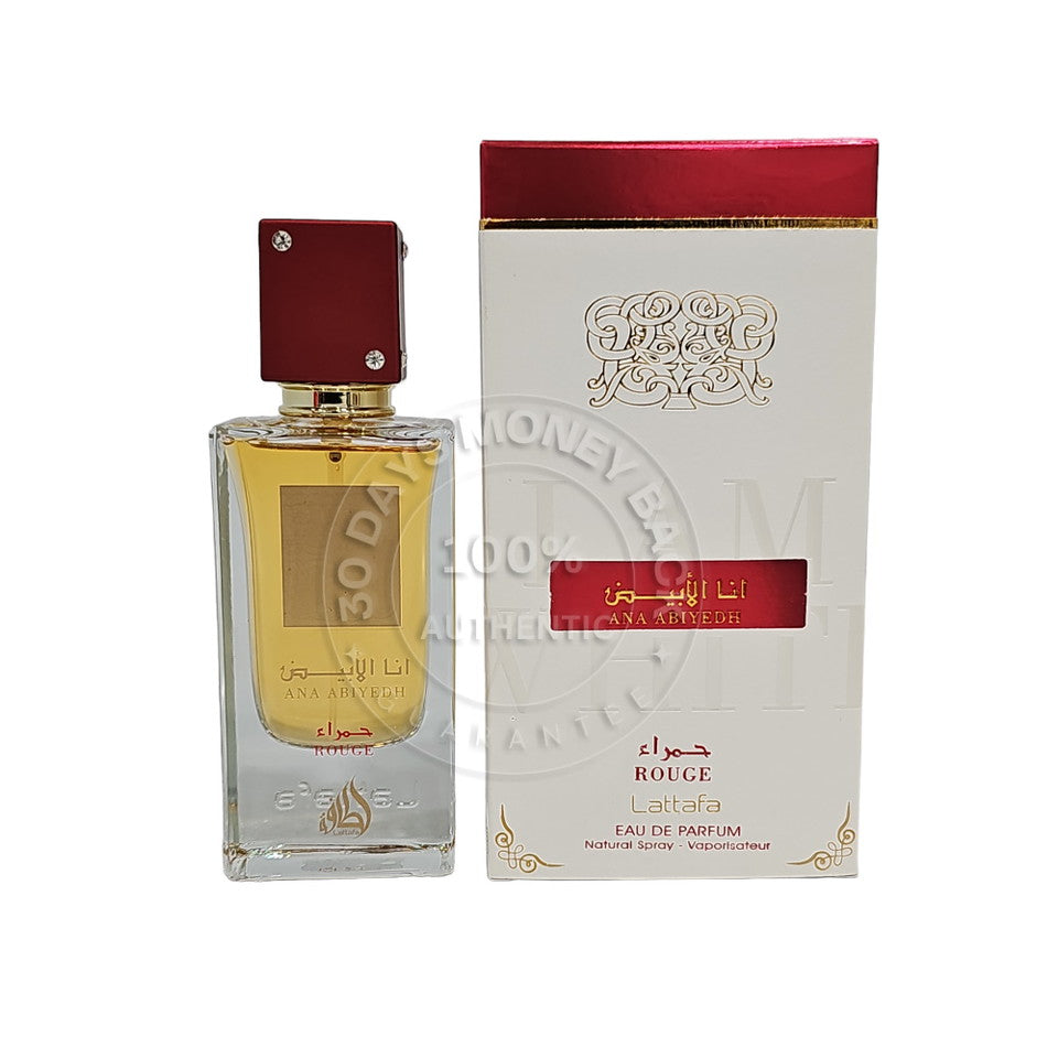 LATTAFA ANA ABIYEDH ROUGE by Lattafa EAU DE PARFUM SPRAY 2 OZ For UNISEX
