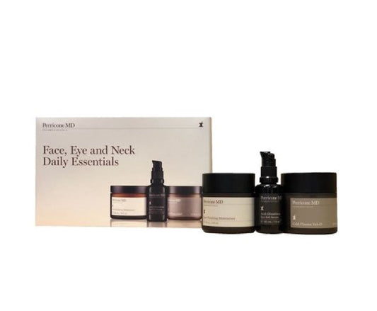 Perricone Md Face, Eye And Neck Daily Essentials 3 pc Set New
