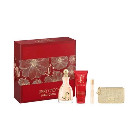 Jimmy Choo I Want Choo EDP 4 PCS Gift Set For Women [Damaged Box]