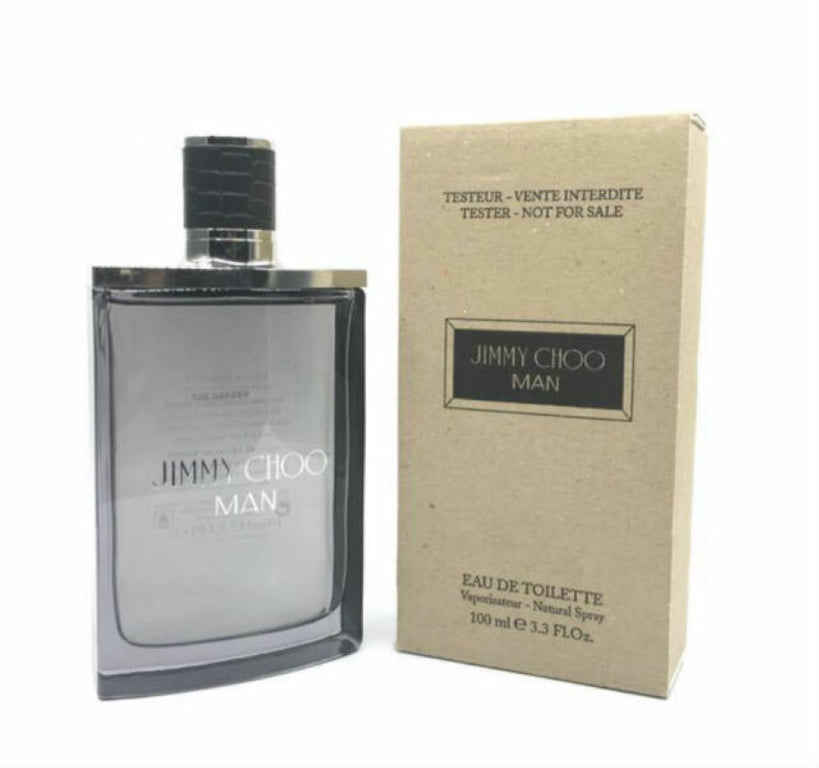 Jimmy Choo Man Eau de Toilette  3.3 oz / 100 ml For Men - BROWN BOX
