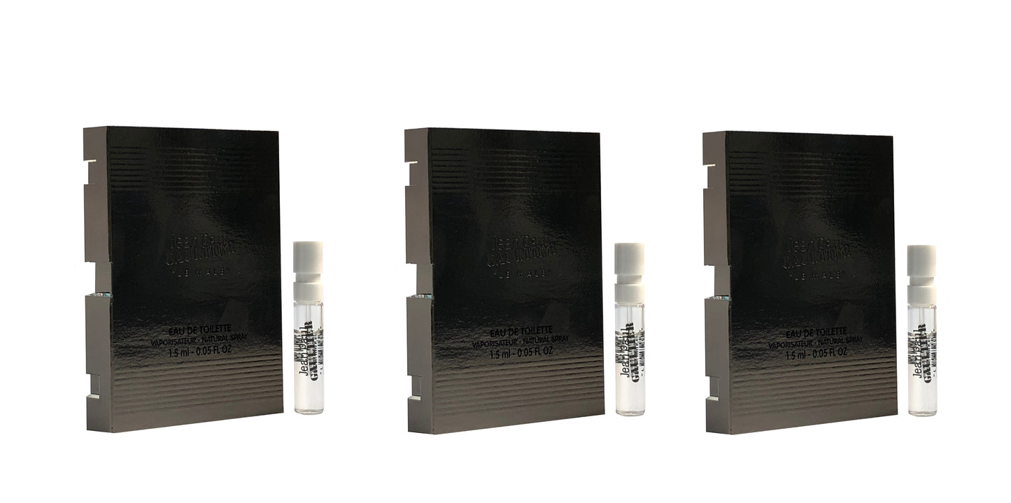 JPG Le male Eau de Toilette 1.5 ml vial (Set of 3)