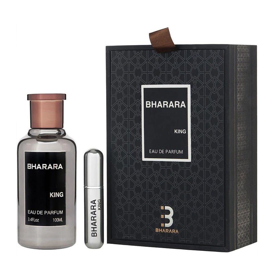 Bharara King Eau De Parfum + 3.4 oz / 100 ml Refillable Travel Spray For Men