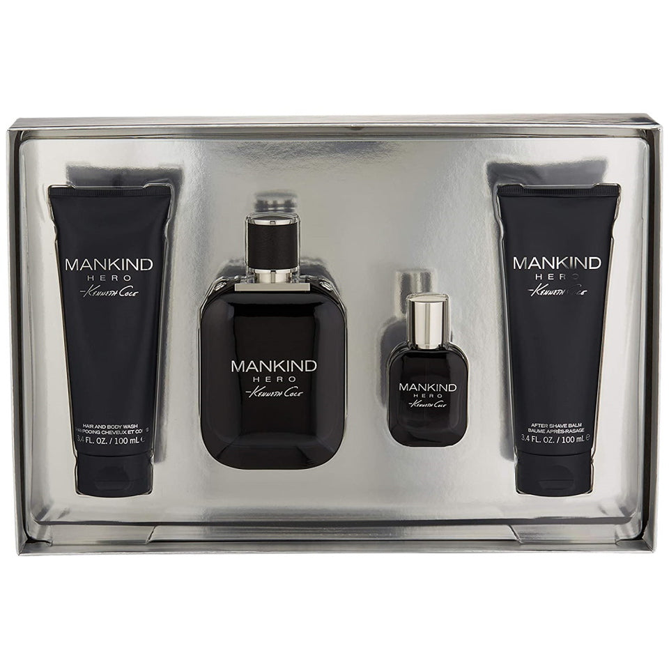 Kenneth Cole Mankind Hero Eau de Toilette 4PCS Gift Set For Men