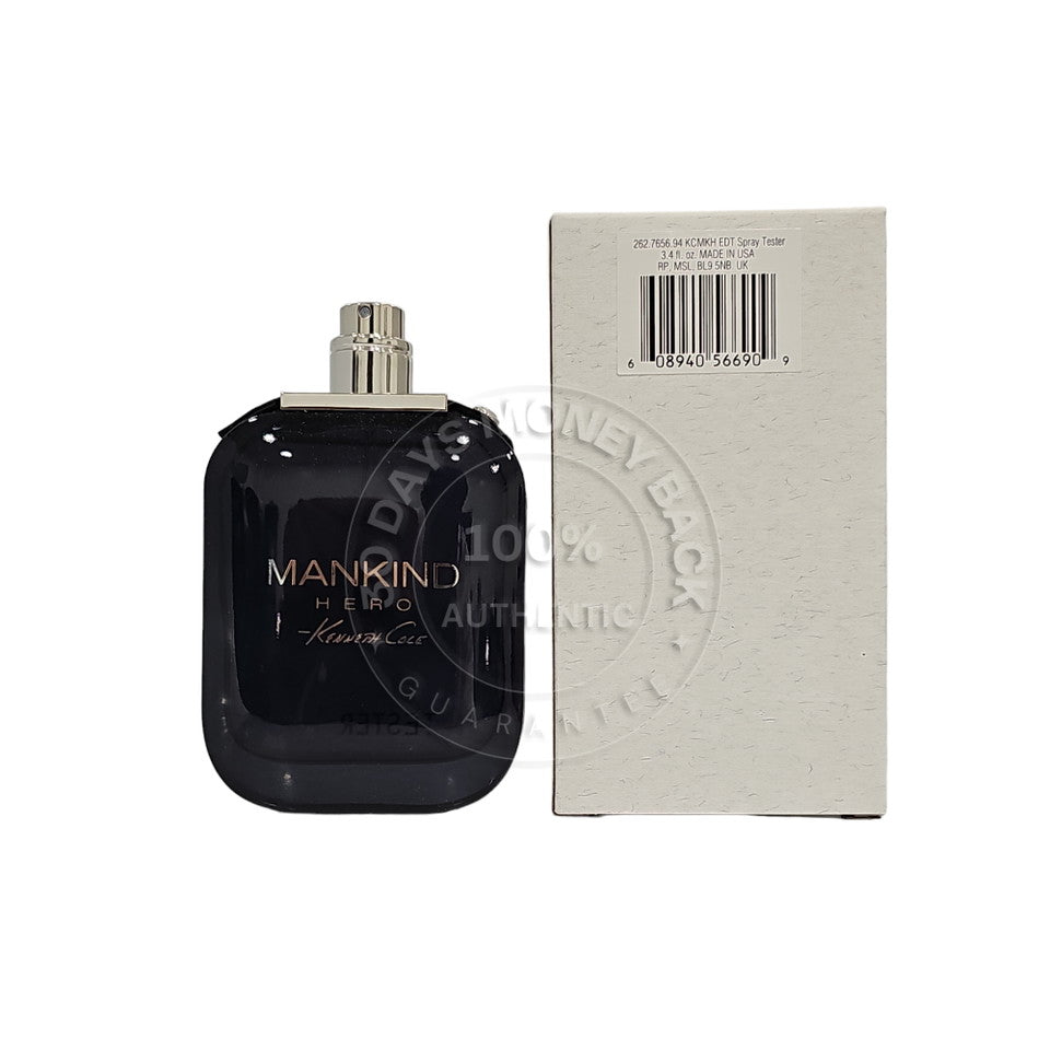 Mankind Hero By Kenneth Cole EDT Spray For Men 3.4 oz / 100 ml - (No Cap)