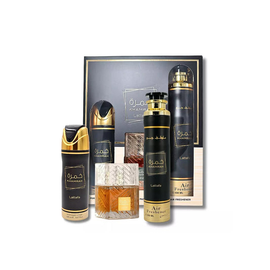 Lattafa Khamrah 3 Pieces Eau de Parfum Unisex Gift Set