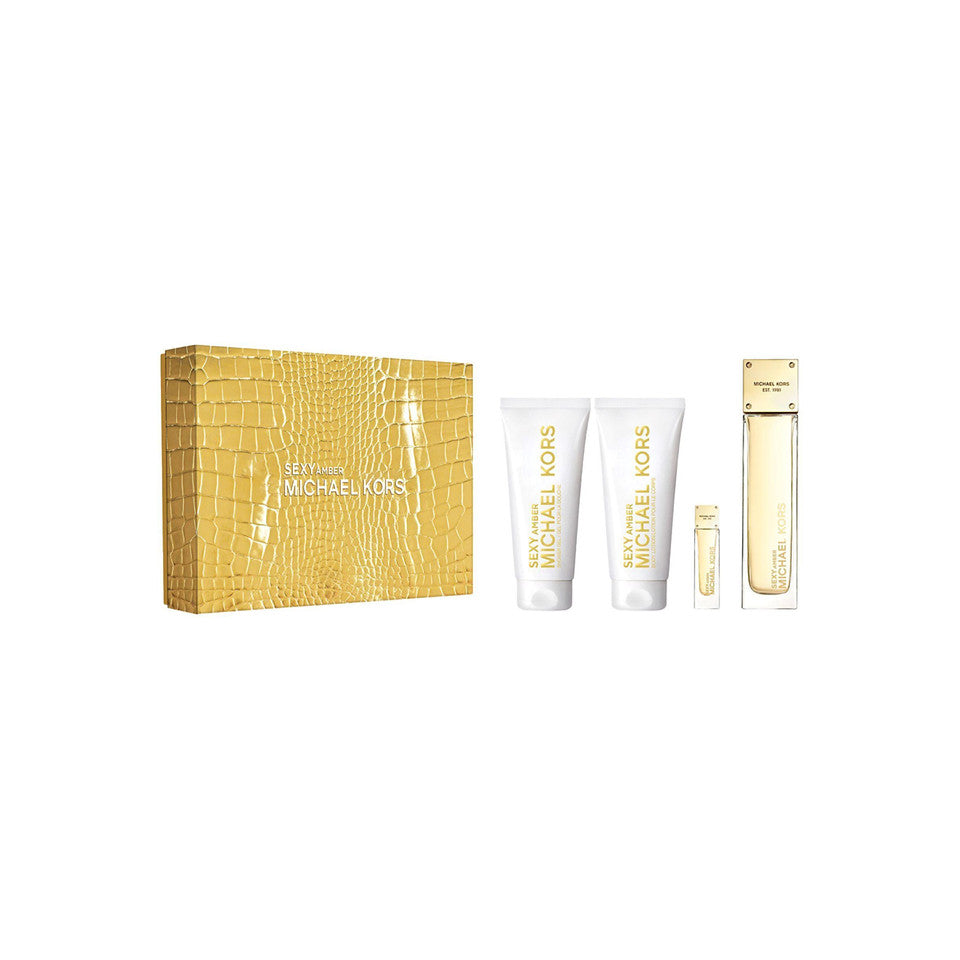 Michael Kors Sexy Amber Eau De Parfum 4 Pc Gift Set For Women/Splash