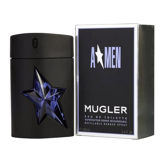 Mugler Amen Eau de Toilette 3.4 oz / 100 ml Refillable Rubber Spray For Men