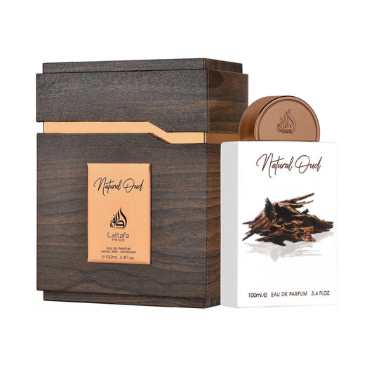Lattafa Pride Natural Oud  EDP 3.4 oz / 100 ml  Spray (Not Sealed)