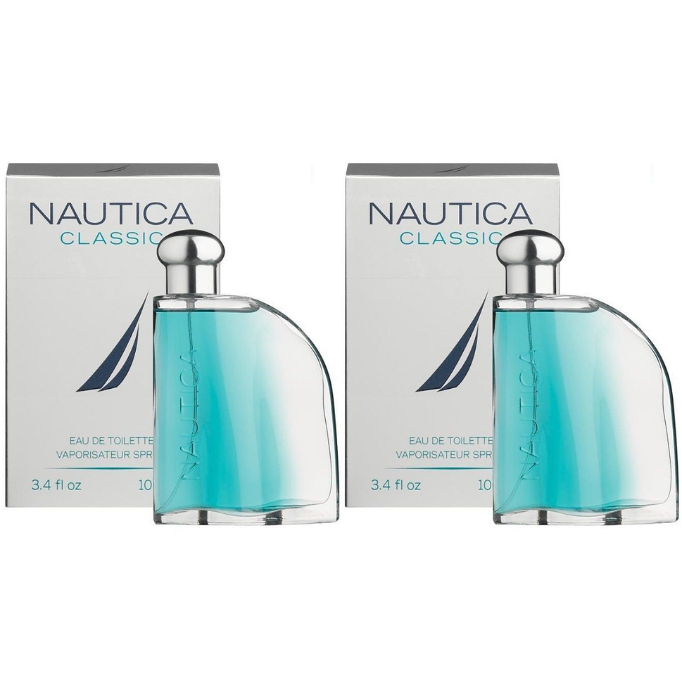 Nautica Classic Eau De Toilette 3.4 oz For Men Set Of 2