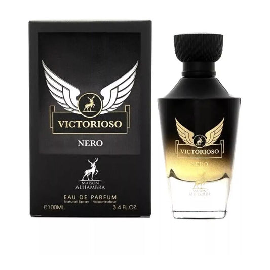 Lattafa Perfumes Maison Alhambra Victorioso Nero EDP For Men 3.4 Fl Oz