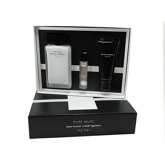 Pure Musc By Narciso Rodriguez Eau de Parfum 3PCS Gift Set For Women