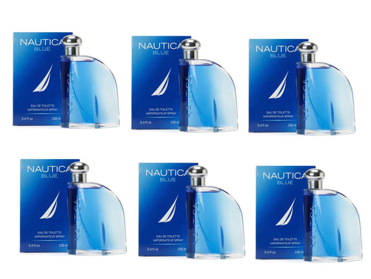 Nautica Blue Eau De Toilette 3.4 oz / 100 ml For Men Pack of 6