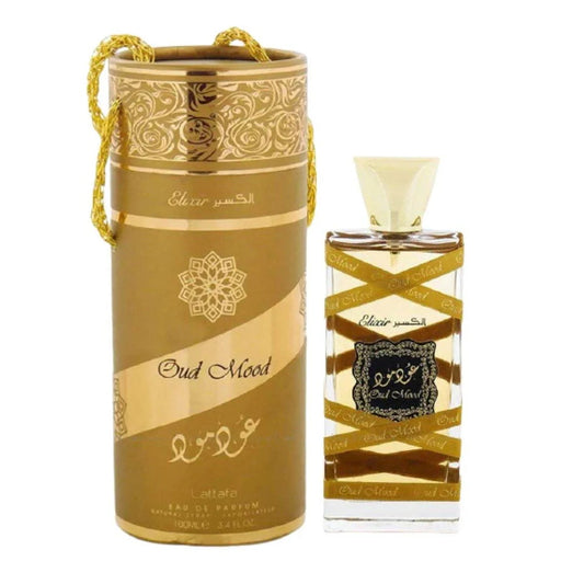 Lattafa Perfumes Oud Mood Elixir for Unisex Eau de Parfum Spray, 3.4 Ounce