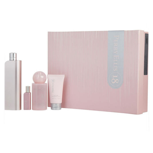 Perry Ellis 18 Eau de Parfum 4PCS Gift Set For Women