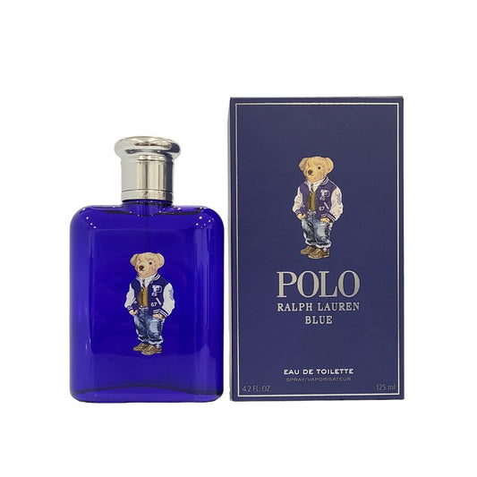 Polo Blue By Ralph Lauren EDT 4.2 oz /125 ml Spray For Men (BEAR EDITION)