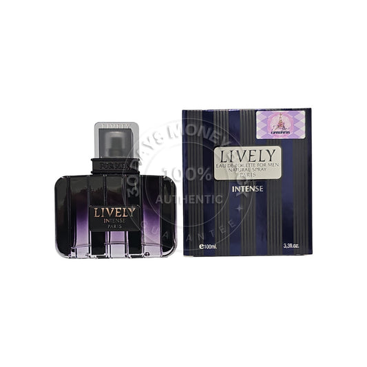 Parisis Parfums Lively Intense Eau De Toilette Spray For Men 3.3 oz / 100 ml