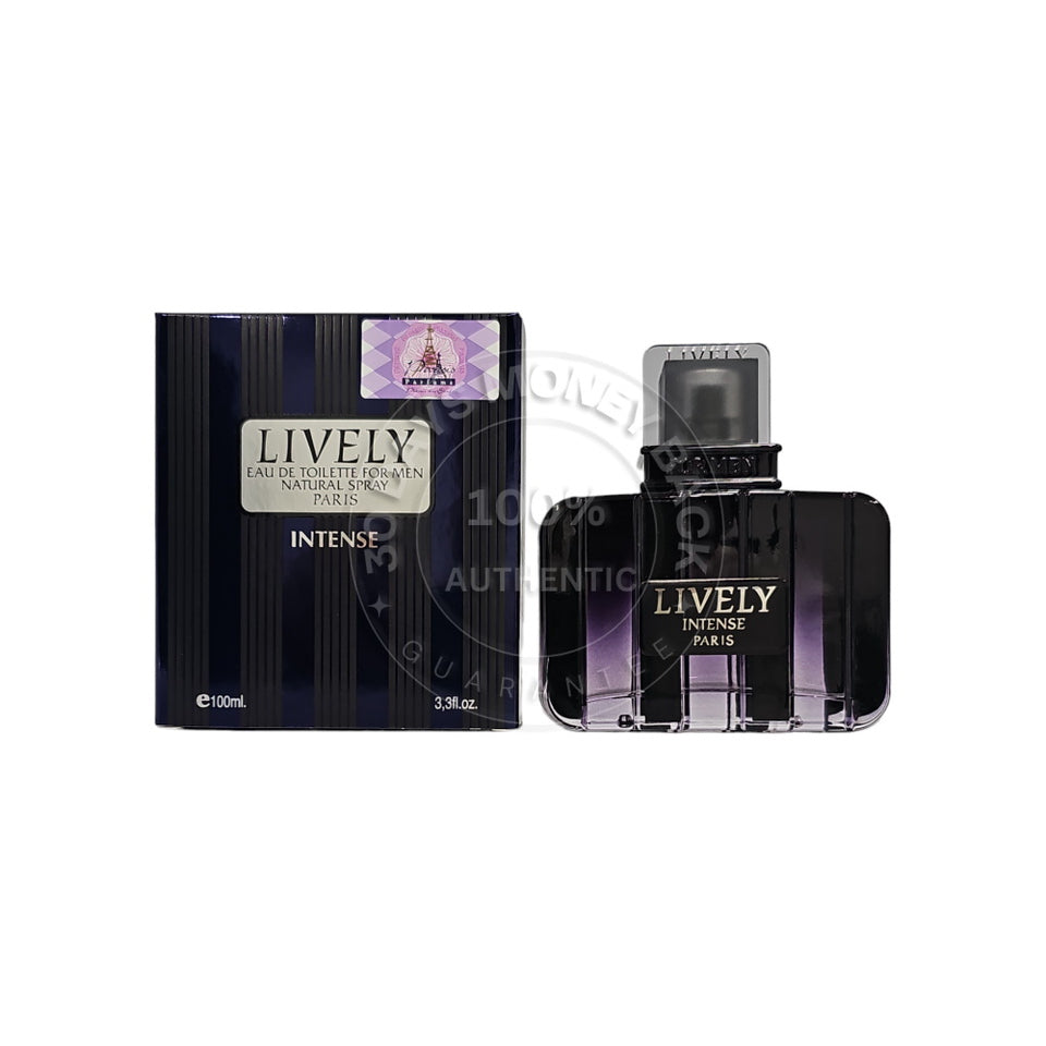 Parisis Parfums Lively Intense Eau De Toilette Spray For Men 3.3 oz / 100 ml