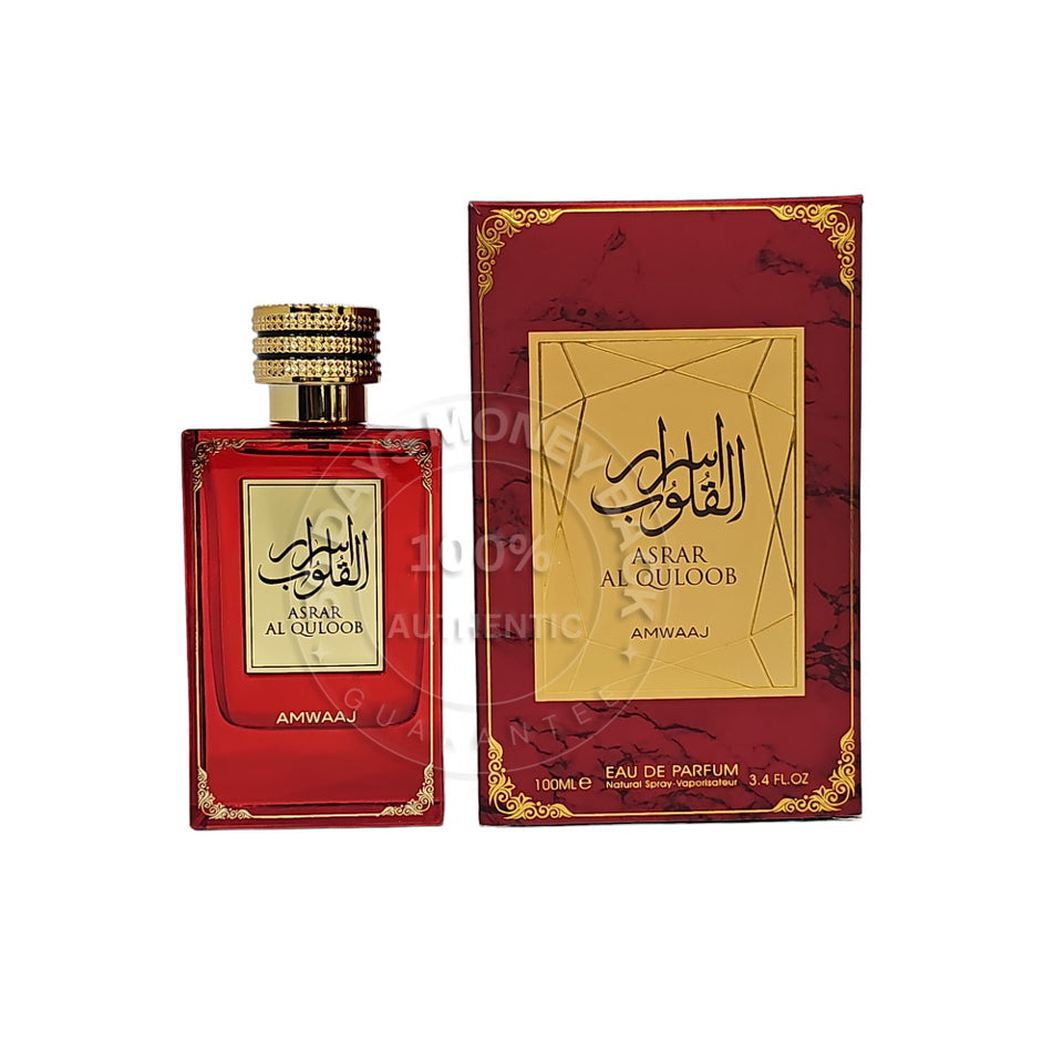 Amwaaj Asrar Al Quloob Eau De Parfum 3.4 oz / 100 ml Men's Spray