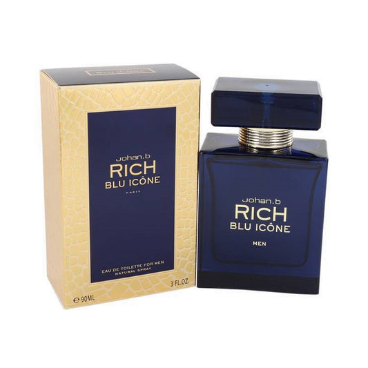 Johan B Rich Blu Icone 3.0 oz / 90 ml Eau de Toilette For Men
