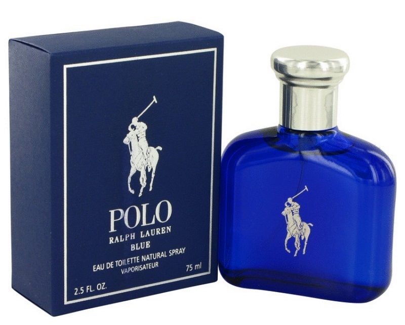 Ralph Lauren Polo Blue Eau De Toilette For Men 2.5 oz / 75 ml Spray