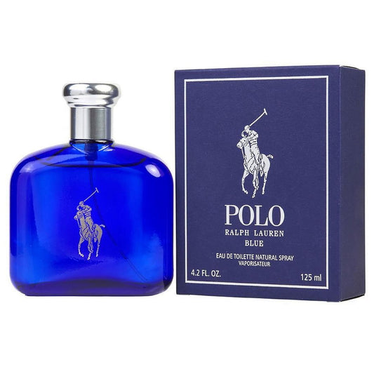 Ralph Lauren Polo Blue Eau De Toilette 4.2 oz / 125 ml Spray For Men -  Not Sealed