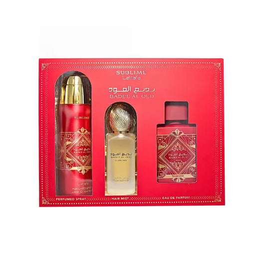 Lattafa Sublime 3 Piece Eau De Parfum Unisex Gift Set