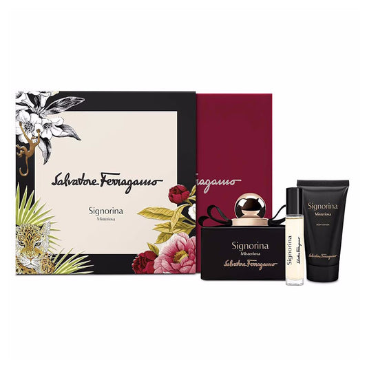 Salvatore Ferragamo Ladies Signorina Misteriosa 3pc Gift Set Fragrances 8052086379336