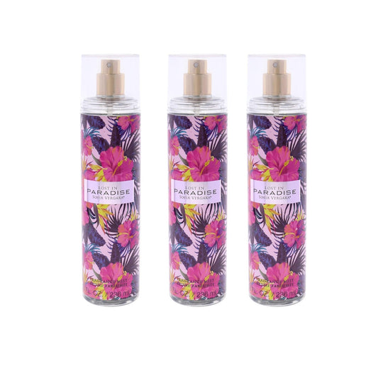 Sofia Vergara Lost In Paradise Body Mist 8.0 oz / 236 ml For Women (Pack of 3)