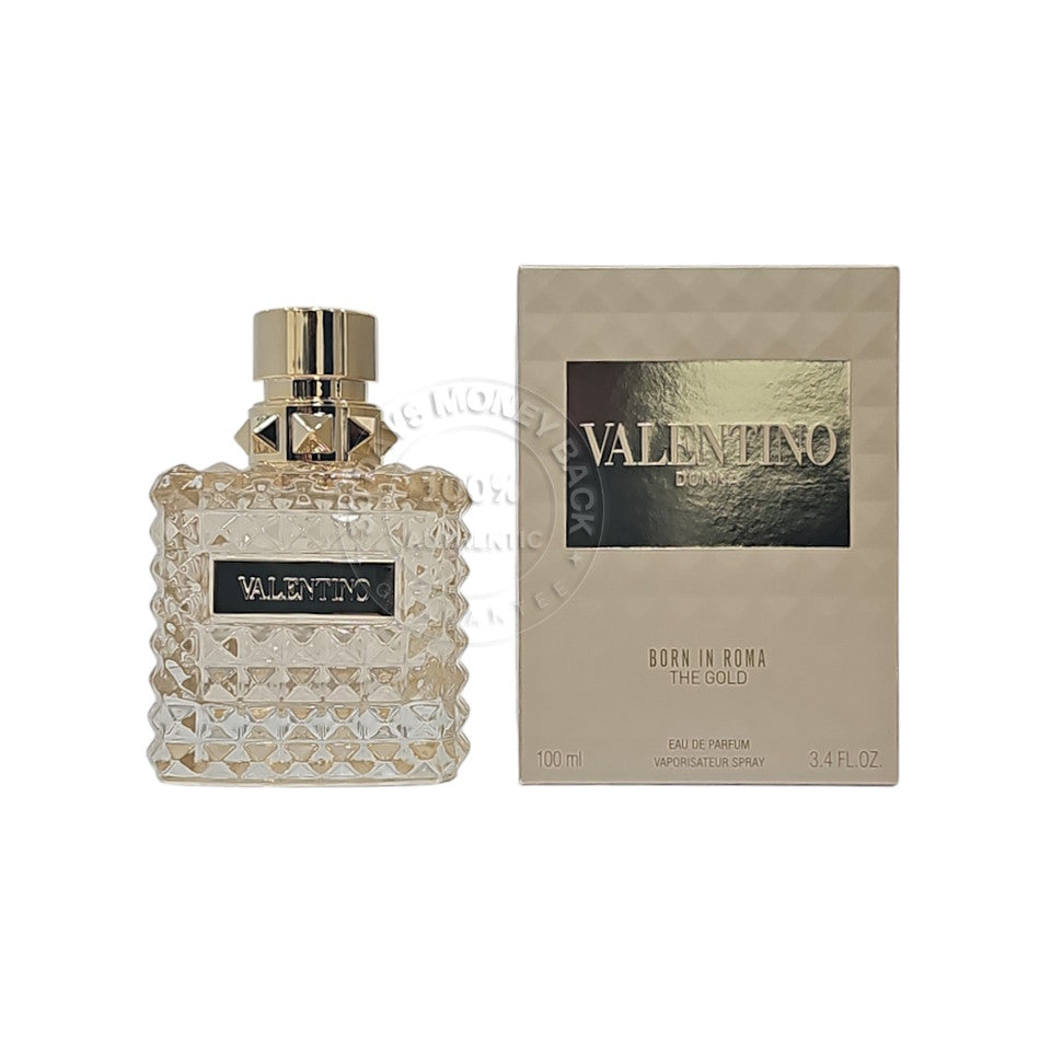 Valentino Donna Born In Roma The Gold EDP 3.4 oz Spray for Women - Not Sealed