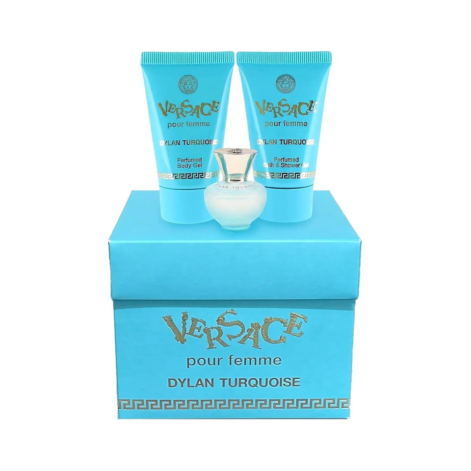 Versace Dylan Turquoise 3Pcs Miniature Splash Gift Set For Women