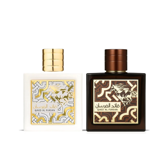 Qaed Al Fursan Unlimited & Qaed Al Fursan Untamed Eau de Parfum Sprays 90ML (3.04 OZ) by Lattafa | A Duo Designed for Dominance&mdash;Fresh Charisma & Aromatic Fire. (Bundle)