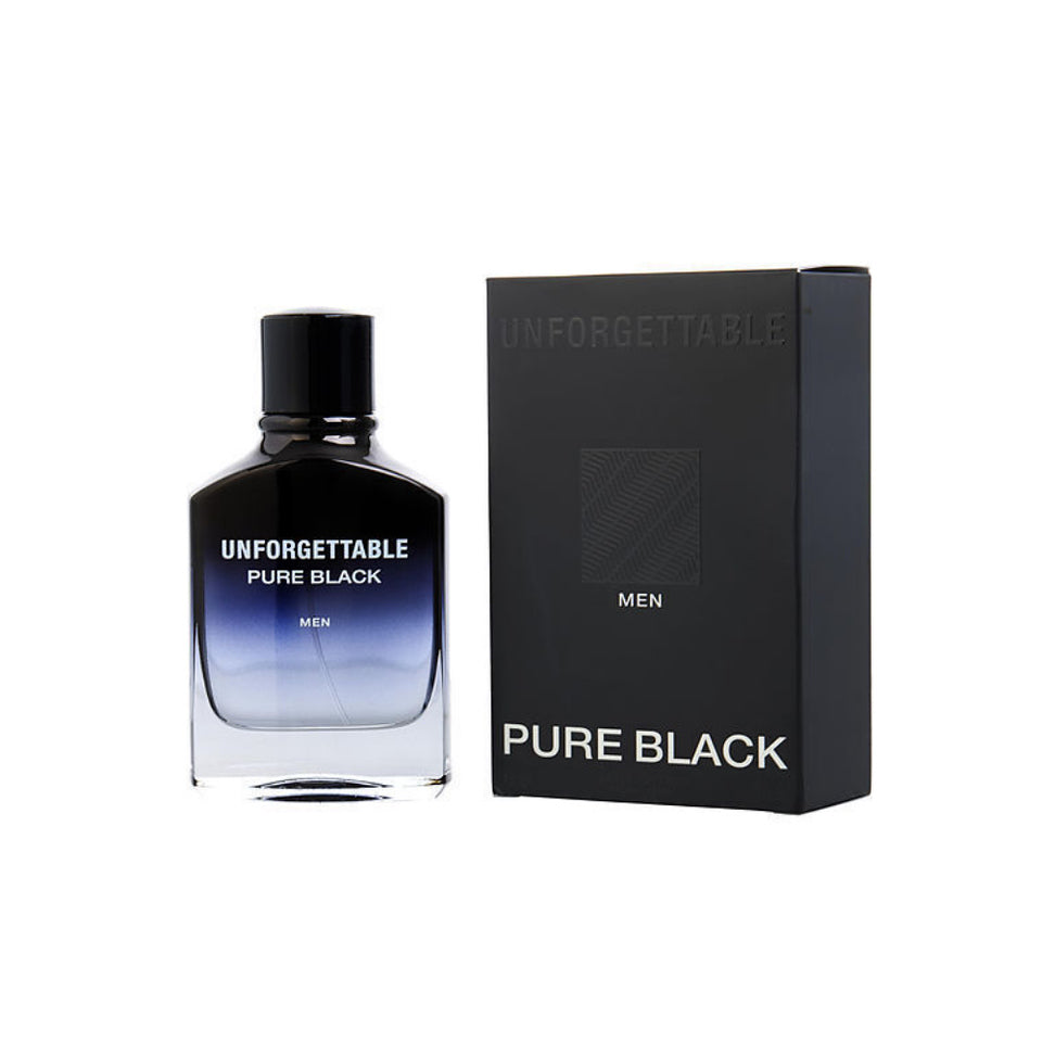 Unforgettable Pure Black By Glenn Perri EDT 3.4 oz / 100 ml Men's Spray