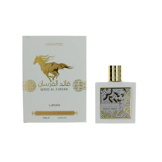 Lattafa Qaed Al Fursan Unlimited Eau De Parfum Spray (Unisex) 3.04 oz for Men
