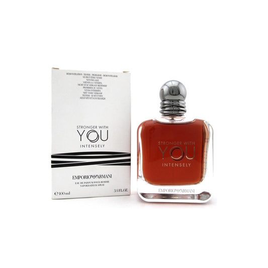 Emporio Armani Stronger With You Intensely 3.3 oz EDP Spray for Men - White Box