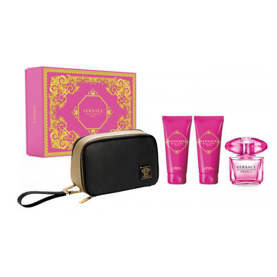 Versace Bright Crystal Absolu Eau de Parfum 4PCS Gift Set For Women