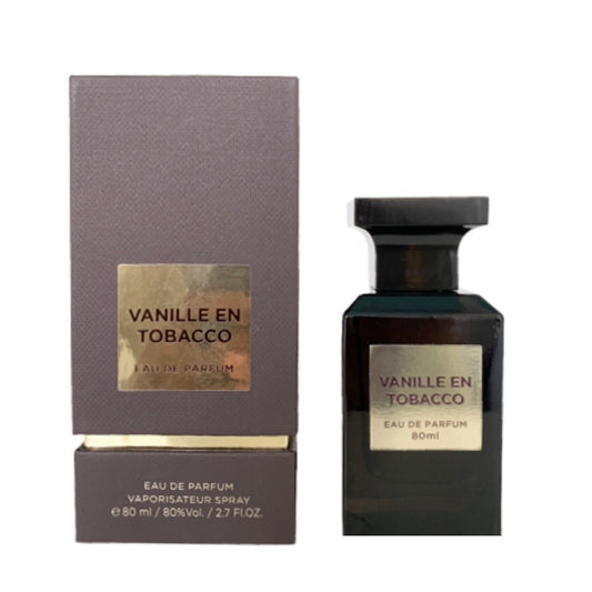 Fragrance World Vanille En Tobacco 2.7 oz  EDP Unisex Spray  (NOT SEALED)