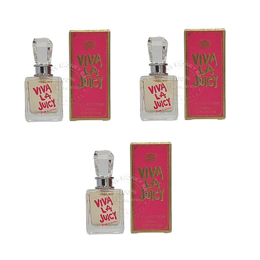 Juicy Couture Viva La Juicy Parfum 0.17 oz / 5 ml SPLASH ( SET OF 3)