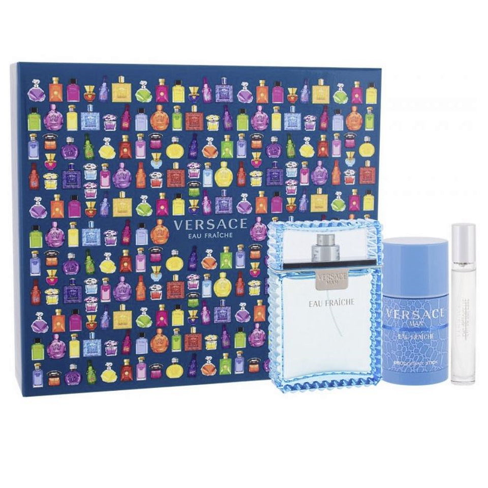 Versace Man Eau Fraiche Eau de Toilette 3PCS Gift Set For Man