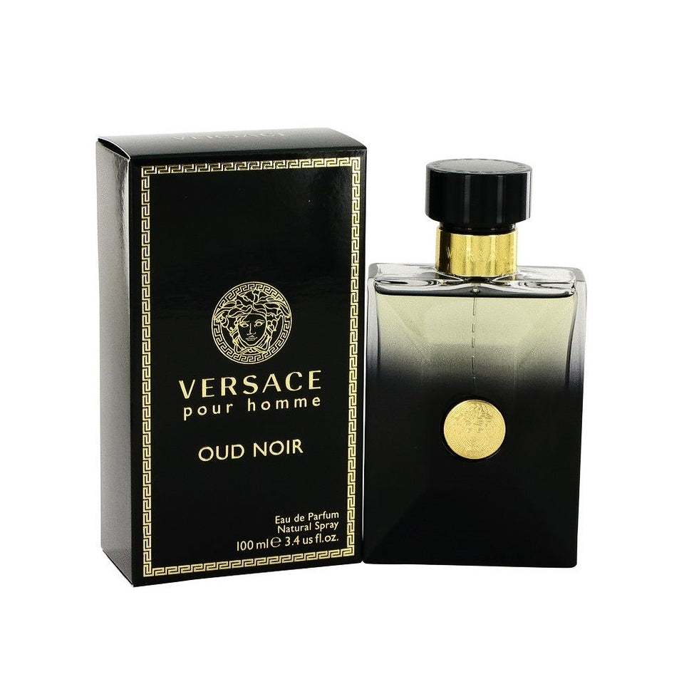 Versace Pour Homme Oud Noir 3.4 oz / 100 ml EDP For Men- DAMAGED BOX