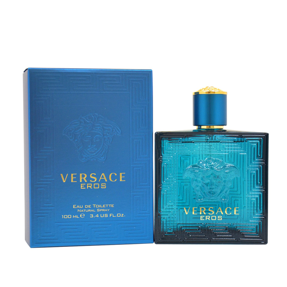 Versace Eros Eau de Toilette Spray for Men, 3.4 Fluid Ounce
