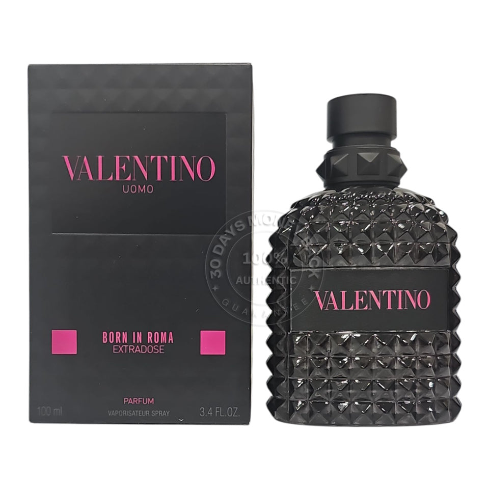 Valentino Uomo Born In Roma EXTRADOSE 3.4 oz / 100 ml Parfum  for Men NOT SEALED