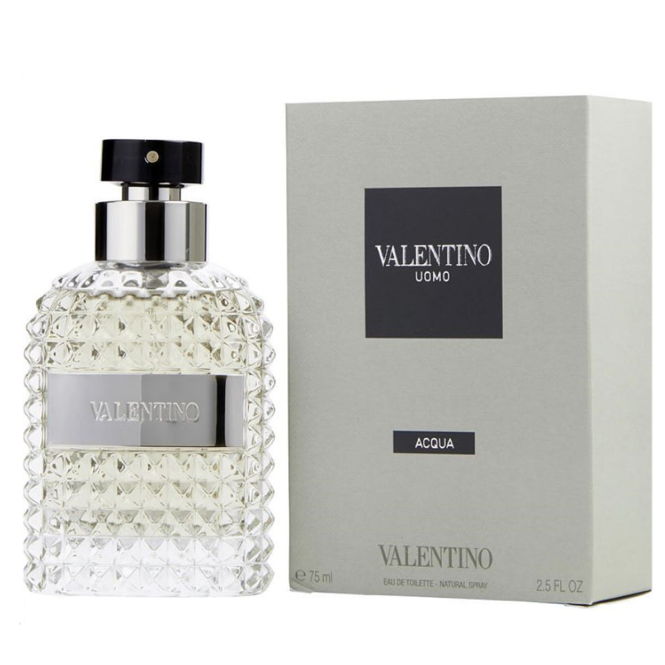 Valentino Uomo Acqua EDT 2.5 oz / 75 ml Men Spray (Not Sealed)