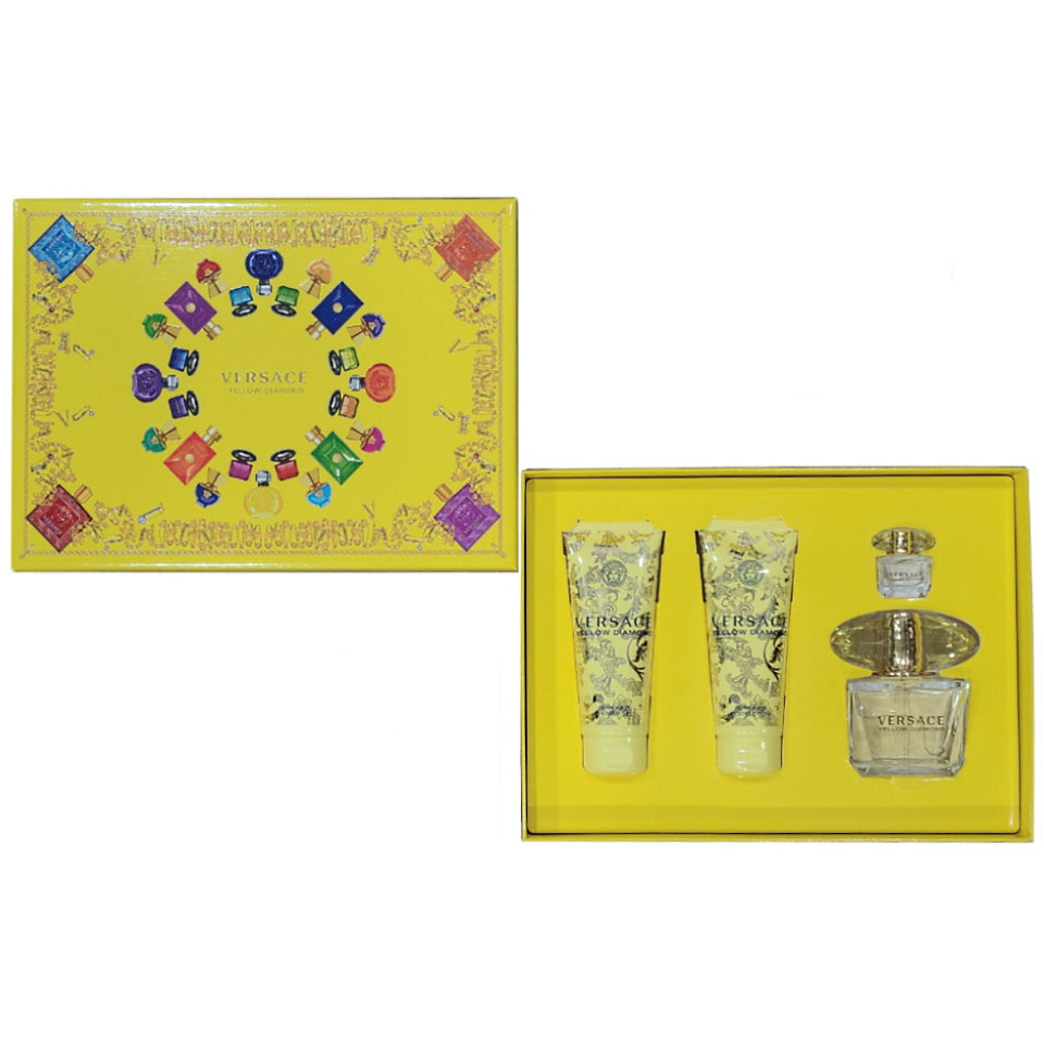 Versace Yellow Diamond Eau de Toilette 4PCS Gift Set For Women