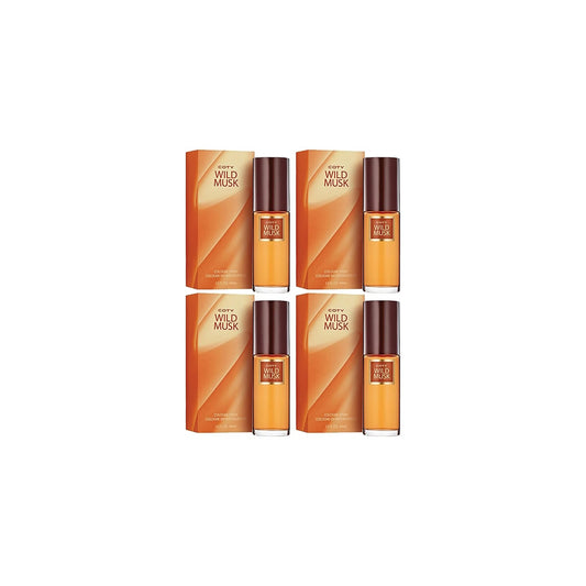 Pack of (4) Coty Wild Musk By Coty For Women. Cologne Spray 1.5-Ounces