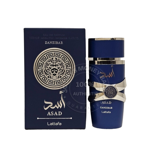 Asad Zanzibar - Perfume by Lattafa - Eau de Parfum for Men- 3.4 Fl.oz 100ml