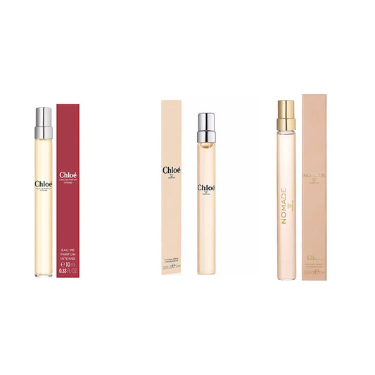 Chloe Perfume Trio: Nomade, Chloe & Intense 0.33 oz /10 ml for Women(pack of 3)