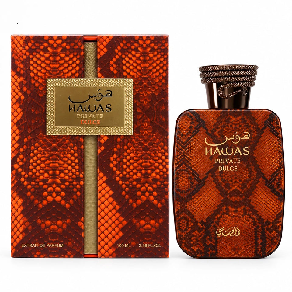 Rasasi Hawas Private Dulse Extrait  De Parfum 3.3 oz / 100 ml Unisex Spray