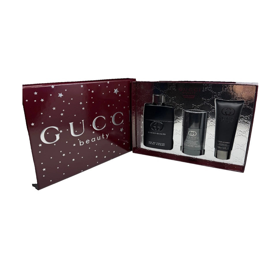 Gucci Guilty Beauty EDP Pour Homme 3 Piece Set For Men