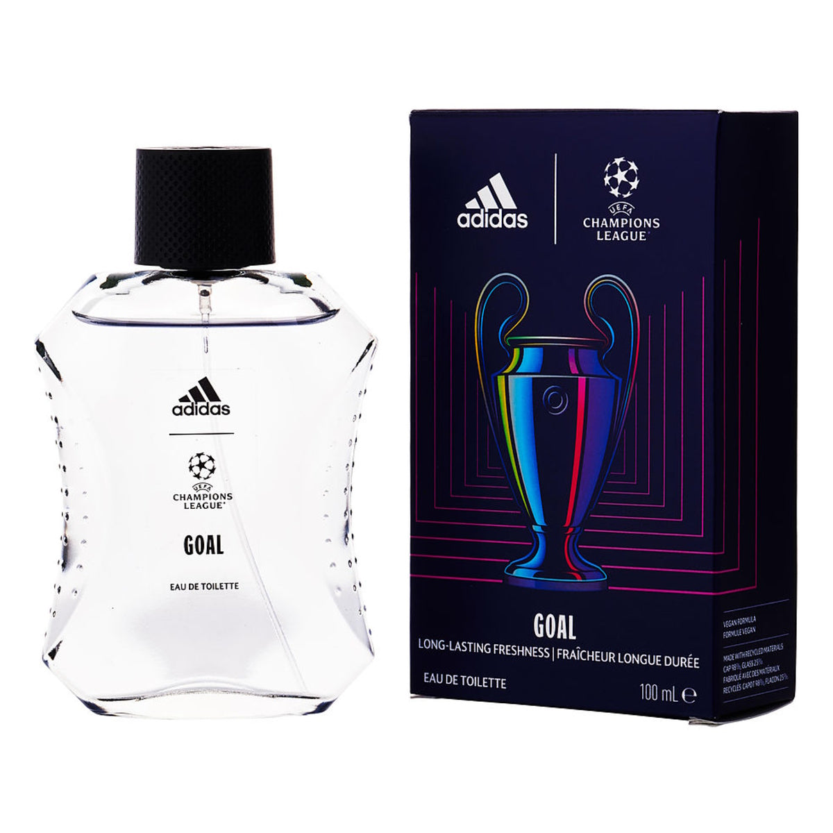 Adidas Champions League Goal Eau De Toilette 3.3 oz/ 100 ml Spray For Men