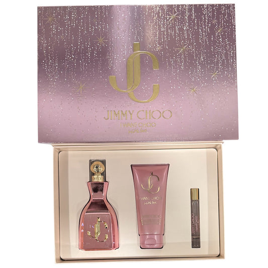 Jimmy Choo I Want Choo WITH LOVE 3PC EDP Gift Set For Women